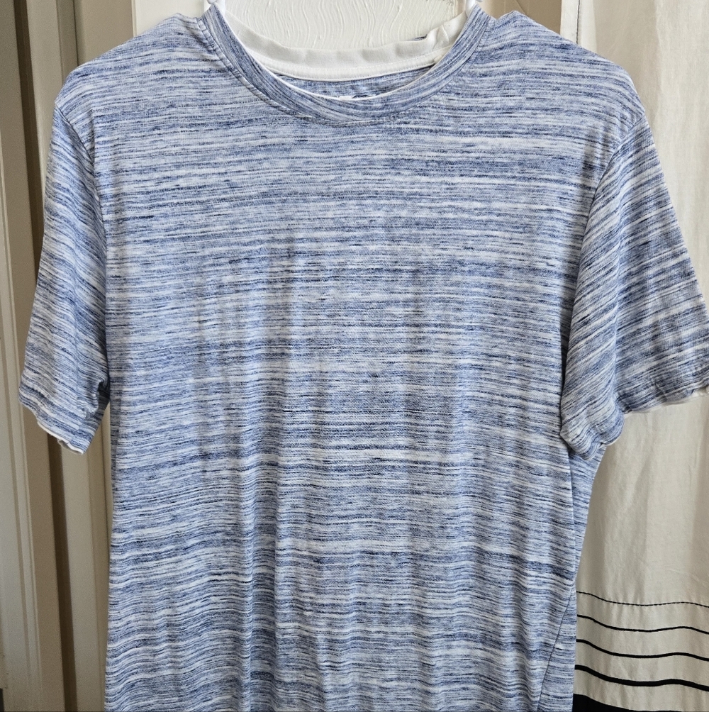 Denim & Flower Heathered Blue Tee